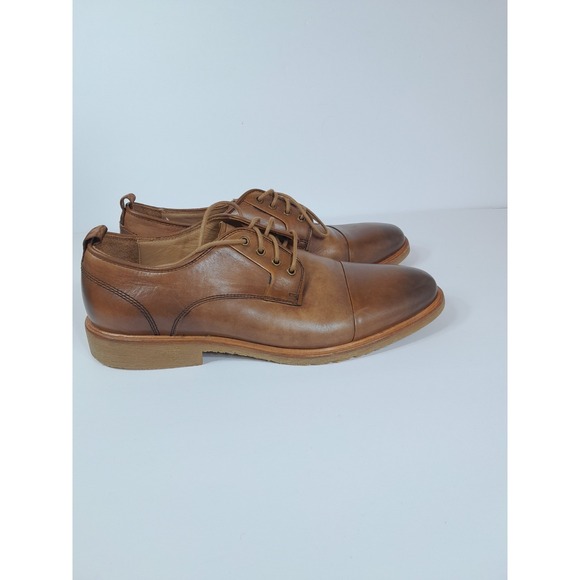 Warfield & Grand Other - Warfield & Grand Cap Toe Leather Oxford Men Sz 9 Tan Brown